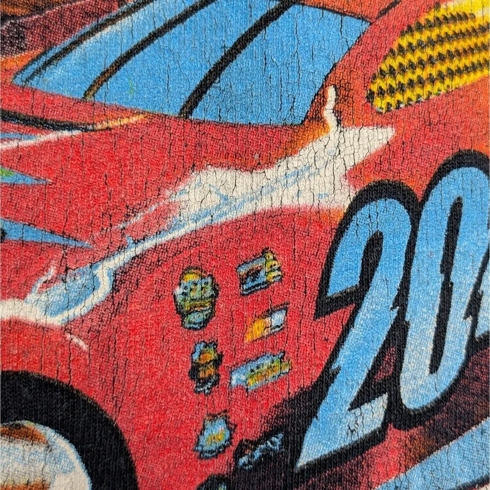 Vintage Nascar Racers Mark McCutchen Charger 1999 Fox‎ Cartoon Shirt Youth 5-6
